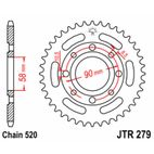 Corona JT SPROCKETS acero estándar 279 - Paso 520 - motoscamaralweb.com