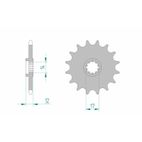 Piñón AFAM acero estándar 58102 - Paso 420 - motoscamaralweb.com