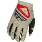 Guantes FLY RACING Kinetic SYM - Gris claro / Rojo / Negro - motoscamaralweb.com