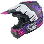Casco ARAI MX-V EVO Battle - Morado - motoscamaralweb.com