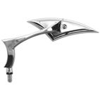 Retrovisor izquierdo universal V PARTS 153x50 cromado - motoscamaralweb.com