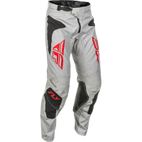 Pantalón FLY RACING Kinetic SYM - Gris claro / Rojo / Negro - motoscamaralweb.com