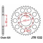 Corona JT SPROCKETS acero estándar 1332 - Paso 525 - motoscamaralweb.com
