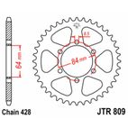 Corona JT SPROCKETS acero estándar 809 - Paso 428 - motoscamaralweb.com