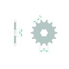 Piñón AFAM acero autolimpiable 30300 - Paso 520 - motoscamaralweb.com