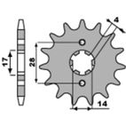 Piñón PBR acero estándar 2118 - 428 - motoscamaralweb.com