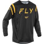 Camiseta FLY RACING Kinetic Center - Negro / Oro - motoscamaralweb.com