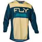 Camiseta FLY RACING Kinetic Reload - Marfil / Navy / Cobalto - motoscamaralweb.com