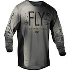 Camiseta infantil FLY RACING Kinetic Prodigy - Negro / Gris claro - motoscamaralweb.com