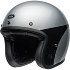 Casco BELL Custom 500 - Chassis Gloss Silver Black - motoscamaralweb.com