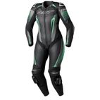 Mono de piel RST TracTech Evo 5 CE mujer - Negro / Aqua / Gris - motoscamaralweb.com