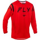 Camiseta FLY RACING Kinetic Center - Rojo / Negro - motoscamaralweb.com