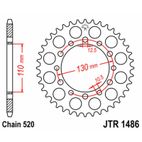 Corona JT SPROCKETS acero estándar 1486 - Paso 520 - motoscamaralweb.com