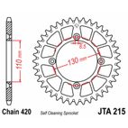 Corona JT SPROCKETS aluminio ultraligera autolimpiable 215 - Paso 420 - motoscamaralweb.com