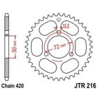 Corona JT 216 de acero con 36 dientes - motoscamaralweb.com