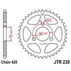 Corona JT 239 de acero con 47 dientes - motoscamaralweb.com