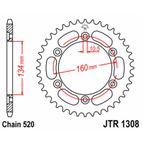 Corona JT SPROCKETS acero estándar 1308 - Paso 520 - motoscamaralweb.com