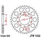 Corona JT SPROCKETS acero estándar 1332 - Paso 525 - motoscamaralweb.com