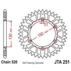 Corona JT SPROCKETS aluminio negro ultraligero 251 - 520 - motoscamaralweb.com