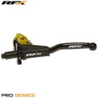 Conjunto de maneta de embrague forjada RFX Pro (amarillo) 2 tiempos Universal EZ Adjust - motoscamaralweb.com