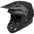 FLY RACING Formula CP Slant Helmet Matte Black/Grey/Hi-Vis XS - motoscamaralweb.com