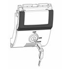 Cerradura para baúl SHAD SH48 gris oscuro - motoscamaralweb.com