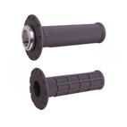 Puños universales ODI Lock-On medio gofrados Ø22.2mm - Grafito / Plata - motoscamaralweb.com