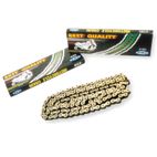 Cadena moto KMC 428x130 oro/negro - motoscamaralweb.com