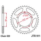 Corona JT SPROCKETS acero estándar 911 - Paso 520 - motoscamaralweb.com