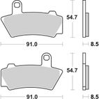 BREMBO Sintered Brake pads - 07BB40SA - motoscamaralweb.com