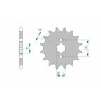 Piñón AFAM acero estándar 49200 - Paso 428 - motoscamaralweb.com