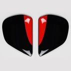 Cubiertas laterales ARAI ROBERTS Rojo (Compatible sistema VAS-V) - motoscamaralweb.com
