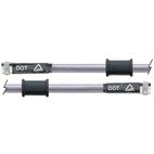 Latiguillo metálico transparente Venhill 1400mm tuercas cromadas - motoscamaralweb.com