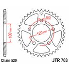 Corona JT SPROCKETS acero estándar 703 - Paso 520 - motoscamaralweb.com