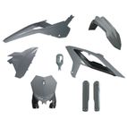 Kit de plástica RACETECH (6 piezas) - Gris - motoscamaralweb.com