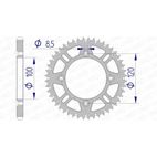 Corona AFAM aluminio ultraligera autolimpiable 15104 - Paso 428 - motoscamaralweb.com