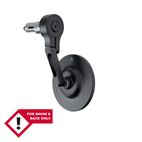 Retrovisor contrapeso de manillar HIGHSIDER Conero-XS Evo - corto - negro - motoscamaralweb.com