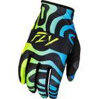 Guantes FLY RACING Lite S.E. Zen - Negro / Azul / Hi-Vis - motoscamaralweb.com