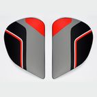 Cubiertas laterales ARAI (Sistema SuperAdSis J). SENSE Rojo (Modelos: AXCES-3) - motoscamaralweb.com