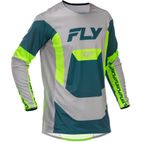 Camiseta FLY RACING Lite - gris/Lime/Teal - motoscamaralweb.com
