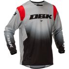 Camiseta FLY RACING Kinetic DBK Special Edition - gris/negro/rojo - motoscamaralweb.com