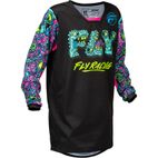Camiseta infantil FLY RACING Kinetic Mutant - negro/multi - motoscamaralweb.com