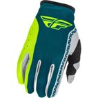 Guantes FLY RACING Lite - gris/Lime/Teal - motoscamaralweb.com
