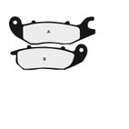 Juego pastillas de freno NISSIN 2P305NS Del. CBR125R 04 - motoscamaralweb.com