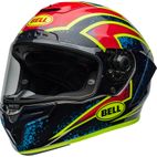 Casco BELL Race Star DLX Flex - Xenon Gloss Blue/Retina - motoscamaralweb.com