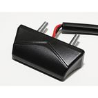 Luz de matrícula LED HIGHSIDER smart - negro - 1 pieza - motoscamaralweb.com