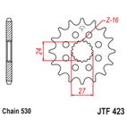Piñón con goma anti-ruido JT SPROCKETS acero 423 - 530 - motoscamaralweb.com