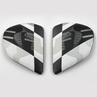 Cubiertas laterales ARAI PATCH Blanco (Compatible sistema VAS-V) - motoscamaralweb.com