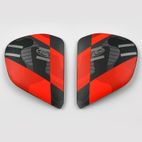 Cubiertas laterales ARAI PATCH Rojo (Compatible sistema VAS-V) - motoscamaralweb.com