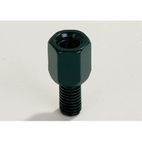 Adaptador de retrovisor HIGHSIDER smart rosca M8 derecha a rosca M10 izquierda - negro - motoscamaralweb.com